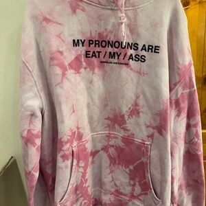 Pink Tie-Dye Hoodie - Men’s XXL